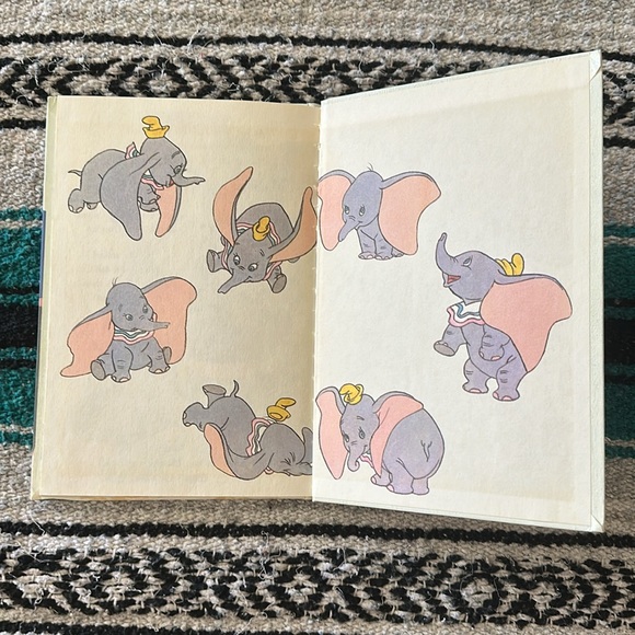 Walt Disney Productions *Vintage* Dumbo the Flying Elephant Hardback Book - Picture 7 of 7